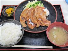 今日のディナーは、「守谷ＳＡ上り」つくば麦豚のしょうが焼き定食 1,000円