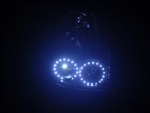 夜になり、つけてみました！