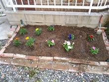 砂場を花壇に変更