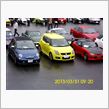 スイフトは自分を含めて２台だけでした。　参加車両。