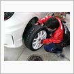 タイヤ交換＆車高調節
