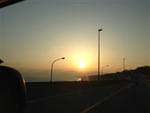 夕日　西湘バイパス