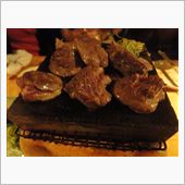 マグロのほほ肉を焼く