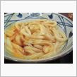 今日のディナーは、「丸亀製麺」釜玉＆ぶっかけ冷大＆ちくわ天&#215;２