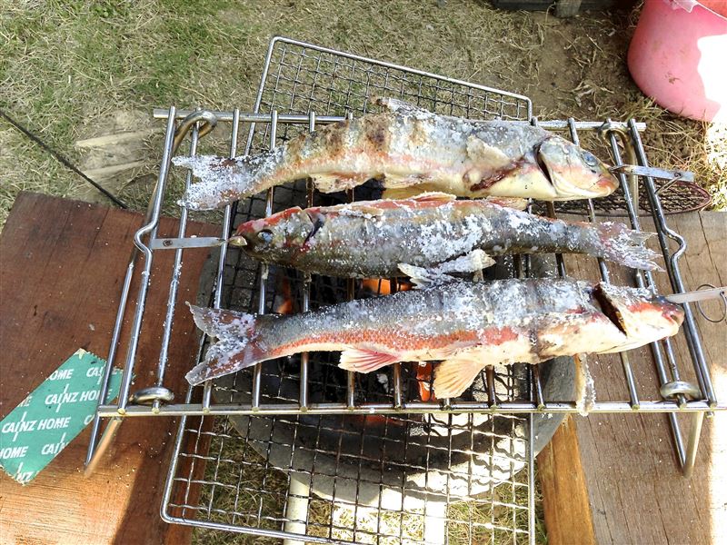 ウグイの塩焼き けろさんのブログ 晴耕雨読にあこがれて みんカラ