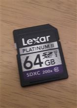64GBのSDカードを買ってみた