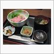 今日のランチは、「三間堂」ねぎとろ丼御膳 850円