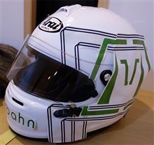 【レーシングギア】ヘルメット用カッティングシート検討 【レーシングギア】ヘルメット用カッティングシート検討