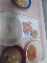 鮭の塩焼きで晩ご飯(^o^)／