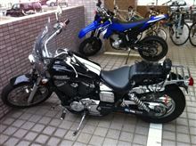 バイクで出勤