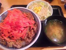 夏はさっぱり紅生姜丼？（＞3&lt;)ぷっ