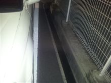 危うく溝にはめるところだった( ((^^;)