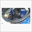 オイルクーラーにバイク用電動ファン  取り付けて・・・