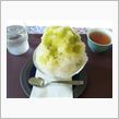 暑いので抹茶かき氷に～