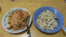 今日はサタデーナイトジムカーナなので、パスタ作った(意味不明)
