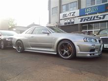 ☆　ＣＲＵＩＳＥ ＢＮＲ３４にＴＥ３７ １９インチ装着！　☆