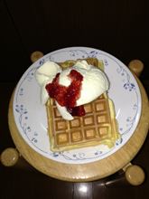 ワッフルやけた
