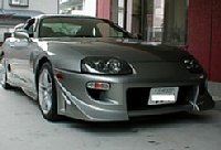 スープラ　フロントバンバー塗装・取付　愛知県豊田市　倉地塗装　ＫＲＣ