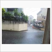 すっごい雷雨でした～