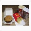 今日のディナーは、「マクドナルド」WクォーターパウンダーチーズLセット