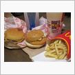 今日のディナーも、「マクドナルド」チーズバーガーLセット＆エビフィレオ 1,000円