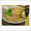 今日のブランチは、「丸源」肉そば 肉ダブル 税込840円