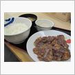 今日のランチは、「松屋」カルビ焼肉定食630円＋定食Ｗ券300円