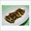 ECO☆CRZ特製“ミョウガの豚肉巻き～ジンジャーソースを添えて～”