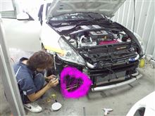 ☆　ＣＲＵＩＳＥ Ｚ３４ オイルクーラーダクト製作開始　☆