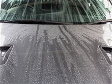 台風のち洗車