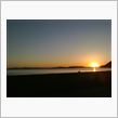 ２人で眺める渋川海岸からの夕日★