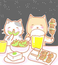 昨夜の軽い晩酌♪　ブヒ　(^0_0^)
