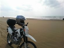 千里浜なぎさドライブウェイ（KLX125）