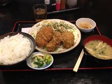 [新宿]特大カキフライの「わぶ」