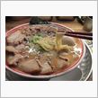 今日のディナーは、「じゃんがら」こぼんしゃん半熟味玉、叉焼、替玉&#215;１