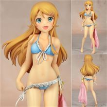 【俺妹】『高坂桐乃 水着ver.-』1/8スケールフィギュア登場！ モデルならではのメリハリボディや脚線美、さらに右手でずり下げられた水着からのぞく素肌がセクシーさを演出！【予約開始】