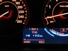 やっと500km到達
