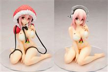 【アルター】『すーぱーそに子 水着サンタVer.』1/7スケールフィギュア登場！ 彼女のグラマラスなプロポーションを量感豊かに再現！ パーツの差替えでフードを外した姿も！【予約開始】