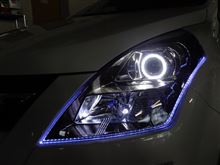 ＭＰＶ　アウディ風ＬＥＤ取付　岐阜県よりご来店＆ルミオンＬＥＤ打ち替え
