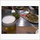 出張でモツお好み焼き＆焼きそ ...