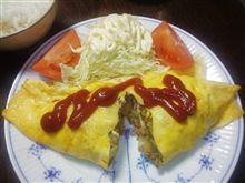 久しぶりのミートオムレツ 。。。 