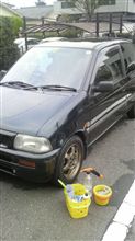 昨日の洗車シーン