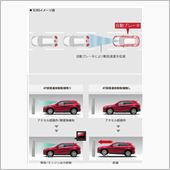 ブレーキ自動制御機能の体験中 ...