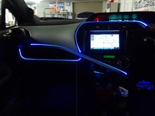 トヨタＡＱＵＡファイバーＬＥＤ取付＆ランクル　ナイトライダーボイス取付　愛知県よりご来店