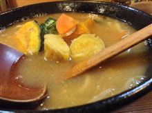  本日の晩御飯　「手打ちほうとう　元祖　へっころ谷」 