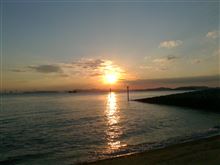 綺麗な夕日を眺めた後は・・・