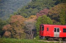 赤い列車を撮りに