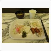 簡素な朝食バフェ