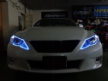 マークＸアウディ風ＬＥＤ取付　石川県よりご来店＆アルト　エンスタ取付