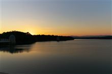 多摩湖ふたたび　静謐の夕景